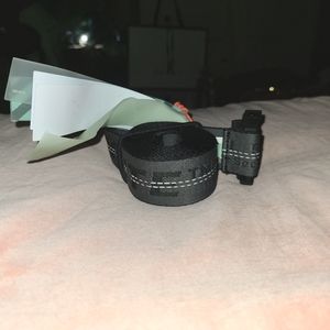 Off-White Industrial Logo Belt - Grey Black White Stitch